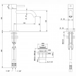 Bongio On Bateria umywalkowa jednootworowa z korkiem Click-Clack czarny mat 68521NEPR W MAGAZYNIE!!