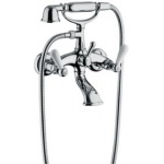 Bongio Oxford Lux Bateria wannowa ścienna ze słuchawką i wężem chrom 19526CROL