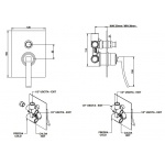 Bongio Riva HT Bateria natryskowa podtynkowa chrom 58529CR00
