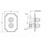 Bongio Rivolì bateria prysznicowa termostatyczna 1-drogowa podtynkowa 05544