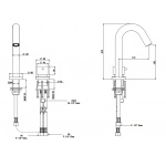 Bongio Time2020 Basic Bateria umywalkowa 2-otworowa brushed stainless steel 73502AS00