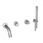 Bongio Time2020 Basic Bateria wannowo-natryskowa podtynkowa brushed stainless steel 73530AS0D