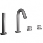 Bongio Time2020 Basic Bateria wannowa na brzeg wanny brushed stainless steel 73531AS0D