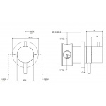 Bongio Time2020 Basic Mieszacz termostatyczny podtynkowy brushed stainless steel 73544AS00