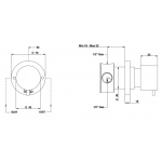 Bongio Time2020 Basic Przełącznik 2-drożny podtynkowy brushed stainless steel 73525AS00
