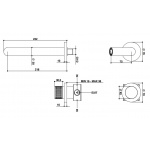 Bongio Time2020 Bateria umywalkowa podtynkowa brushed stainless steel 70539AS00