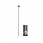 Bongio Time2020 Bateria umywalkowa sufitowa brushed stainless steel 70977AS0M