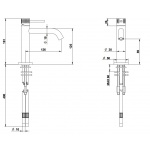 Bongio Time2020 Bateria umywalkowa jednootworowa brushed stainless steel 72521AS00