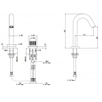 Bongio Time2020 Bateria umywalkowa 2-otworowa brushed stainless steel 71502AS00
