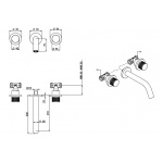 Bongio Time2020 Bateria umywalkowa podtynkowa brushed stainless steel 71540AS00