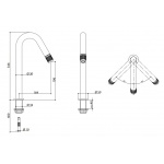 Bongio Time2020 Kitchen Bateria kuchenna jednootworowa brushed stainless steel 70580AS00