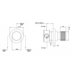 Bongio Time2020 Mieszacz podtynkowy brushed stainless steel 71524AS00