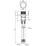 Bongio Time2020 Przełącznik 2-drożny nablatowy brushed stainless steel 70535AS00