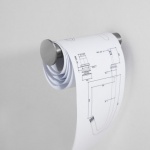 Bongio Time2020 Uchwyt na zapasowy papier toaletowy ścienny brushed stainless steel 70002AS00