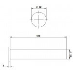 Bongio Time2020 Uchwyt na zapasowy papier toaletowy ścienny brushed stainless steel 70002AS00