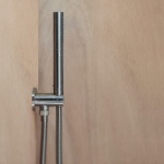 Bongio Time2020 Wellness Zestaw natryskowy ścienny z wężem i słuchawką brushed stainless steel 70830AS00