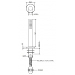 Bongio Time2020 Wellness Zestaw wannowy na brzeg wanny z wężem i słuchawką brushed stainless steel 70840AS00