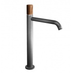 Bongio Time2020 Wood Basic Bateria umywalkowa wysoka jednootworowa brushed stainless steel 69532AS00