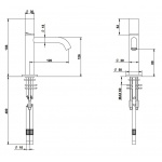 Bongio Time2020 Wood Bateria umywalkowa jednootworowa brushed stainless steel 69521AS00
