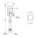 Bongio Time2020 Wood Mieszacz nablatowy brushed stainless steel 69520AS00