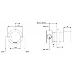 Bongio Time2020 Wood Przełącznik 2-drożny podtynkowy brushed stainless steel 69525AS00