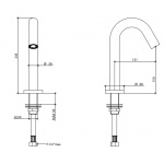 Bongio Time2020 Wylewka wannowa na brzeg wanny brushed stainless steel 70983AS00