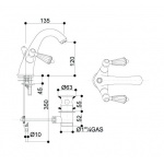 Bongio Zenith bateria umywalkowa 23521