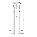 Bongio Zenith bateria wannowa wolnostojąca z prysznicem 23528