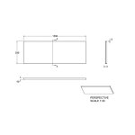 Britton Cleargreen Panel przedni do wanny do zabudowy 1500 mm Biały R23F