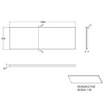 Britton Cleargreen Panel przedni do wanny do zabudowy 1600 mm Biały R24F