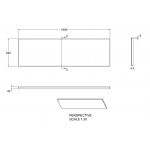 Britton Cleargreen Panel przedni do wanny do zabudowy 1800 mm Biały R26F