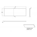 Britton Cleargreen Panel przedni do wanny do zabudowy 1900 mm Biały R50F