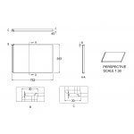 Britton Cleargreen Panel tylny do wanny 800 mm Biały R29E