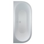 Britton Cleargreen Saturn Wanna przyścienna do zabudowy 170x750 mm Biały M4N