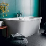 Britton Cleargreen Saturn Wanna przyścienna do zabudowy 170x750 mm Biały M4N