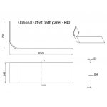 Britton Cleargreen Viride Obudowa do wanny Biały R40