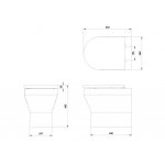 Britton Curve2 Miska WC ścienna z deską wolnoopadającą biały CUR2.001