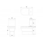 Britton Curve2 Miska WC ścienna z deską wolnoopadającą biały CUR2.003