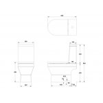 Britton Curve2 Miska WC ścienna z deską wolnoopadającą biały CUR2.004