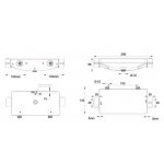 Britton Hoxton Bateria natryskowa termostatyczna podtynkowa chrom HOX.052CP