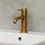  Britton Hoxton Bateria umywalkowa jednouchwytowa Brushed brass HOX.001BB W MAGAZYNIE!!