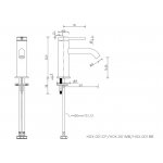 Britton Hoxton Bateria umywalkowa jednouchwytowa Chrom HOX.001CP