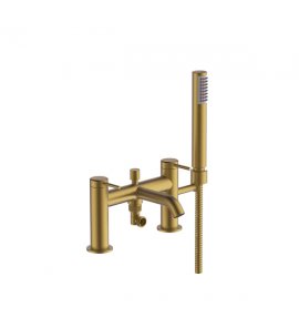 Britton Hoxton Bateria wannowo natryskowa stojąca Brushed brass HOX.008BB
