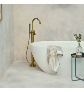 Britton Hoxton Bateria wannowa wolnostojąca Brushed brass HOX.009BB