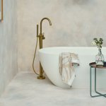 Britton Hoxton Bateria wannowa wolnostojąca Brushed brass HOX.009BB