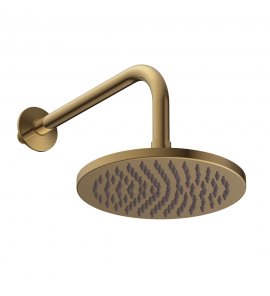 Britton Hoxton Deszczownica 20 cm z ramieniem ściennym Brushed Brass HOX.012BB