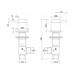 Britton Hoxton Element podtynkowy do zaworów HOX.350DC