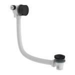 Britton Hoxton Odpływ i przelew wannowy Czarny matt HOX.0351MB