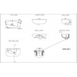 Britton Milan Umywalka ścienna 47,7x26,5 cm Biały MAR.0001