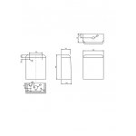 Britton Milan Zbiornik do kompaktu Biały MAR.0006